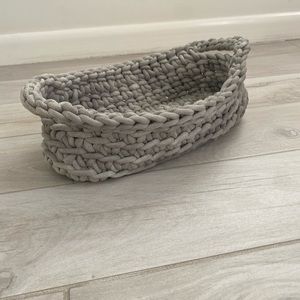Grey Chunky Knit Nursery Storage by Pottery Barn Kids